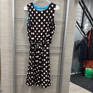 Ronni Nicole Black Dress with White Polka Dots